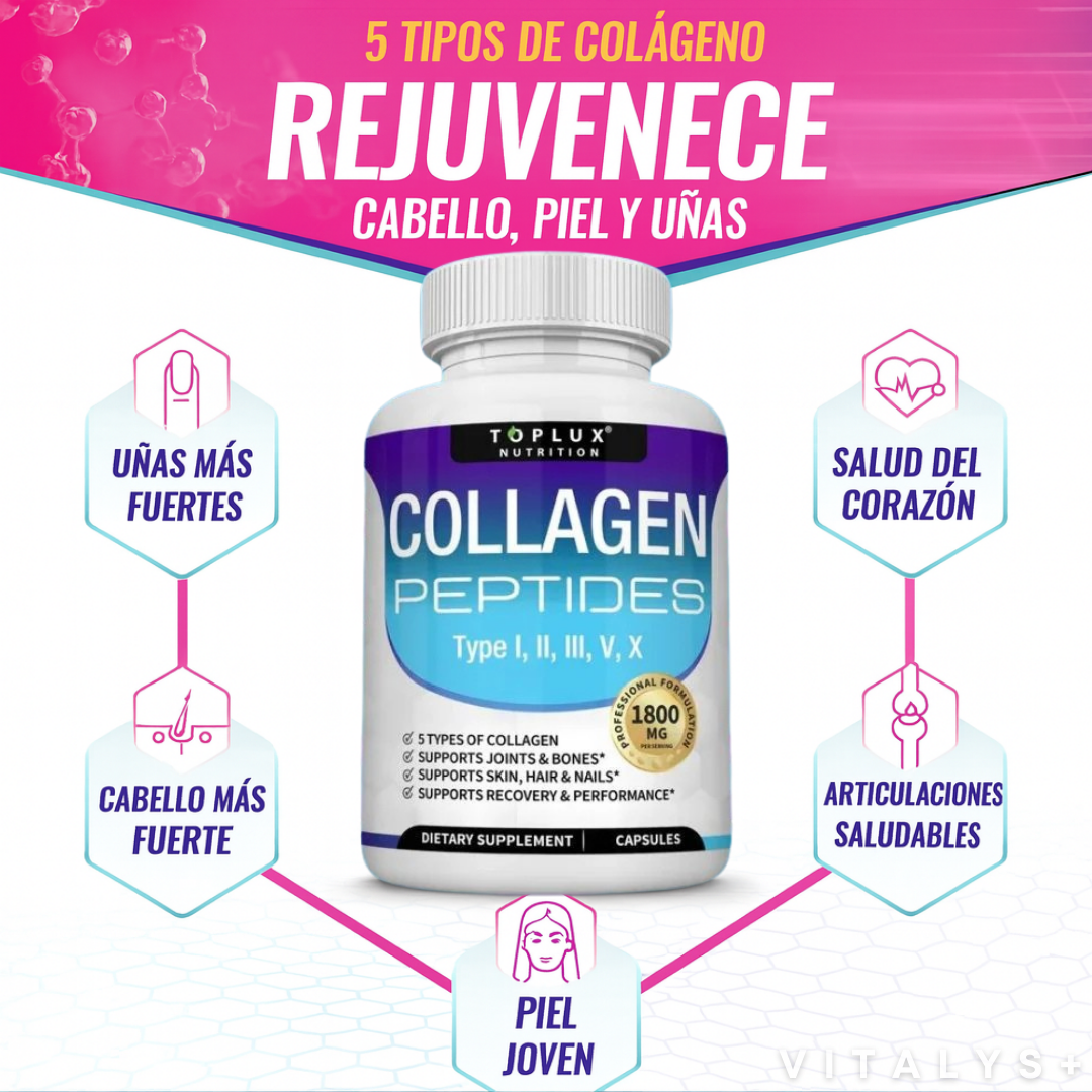 Collagen Complex Peptides - 5 Tipos de Colágeno