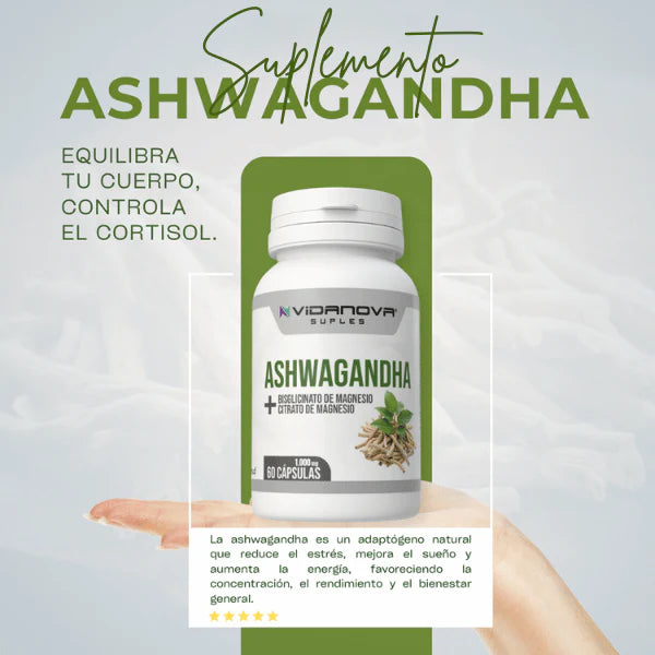 Ashwagandha + Magnesio 1000mg 60 CAPS