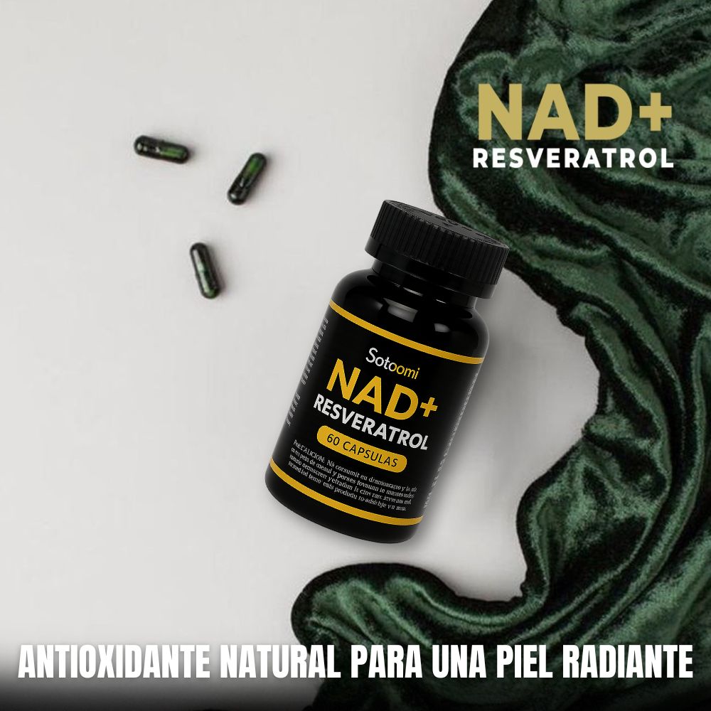 NAD+ Resveratrol - Antioxidante y Regenerador Celular - 60 CAPS