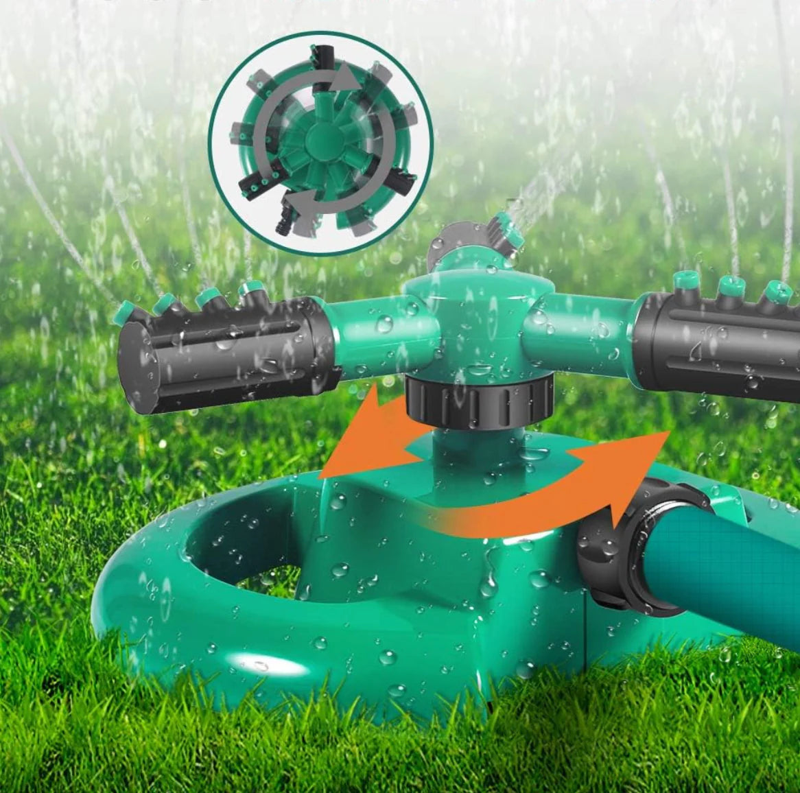 Aspersor de Giro Automático 360°