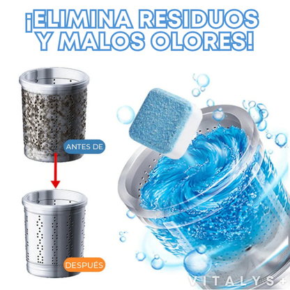 Pack 60 Pastillas Limpia Lavadora - Elimina el Sarro y el Mal Olor