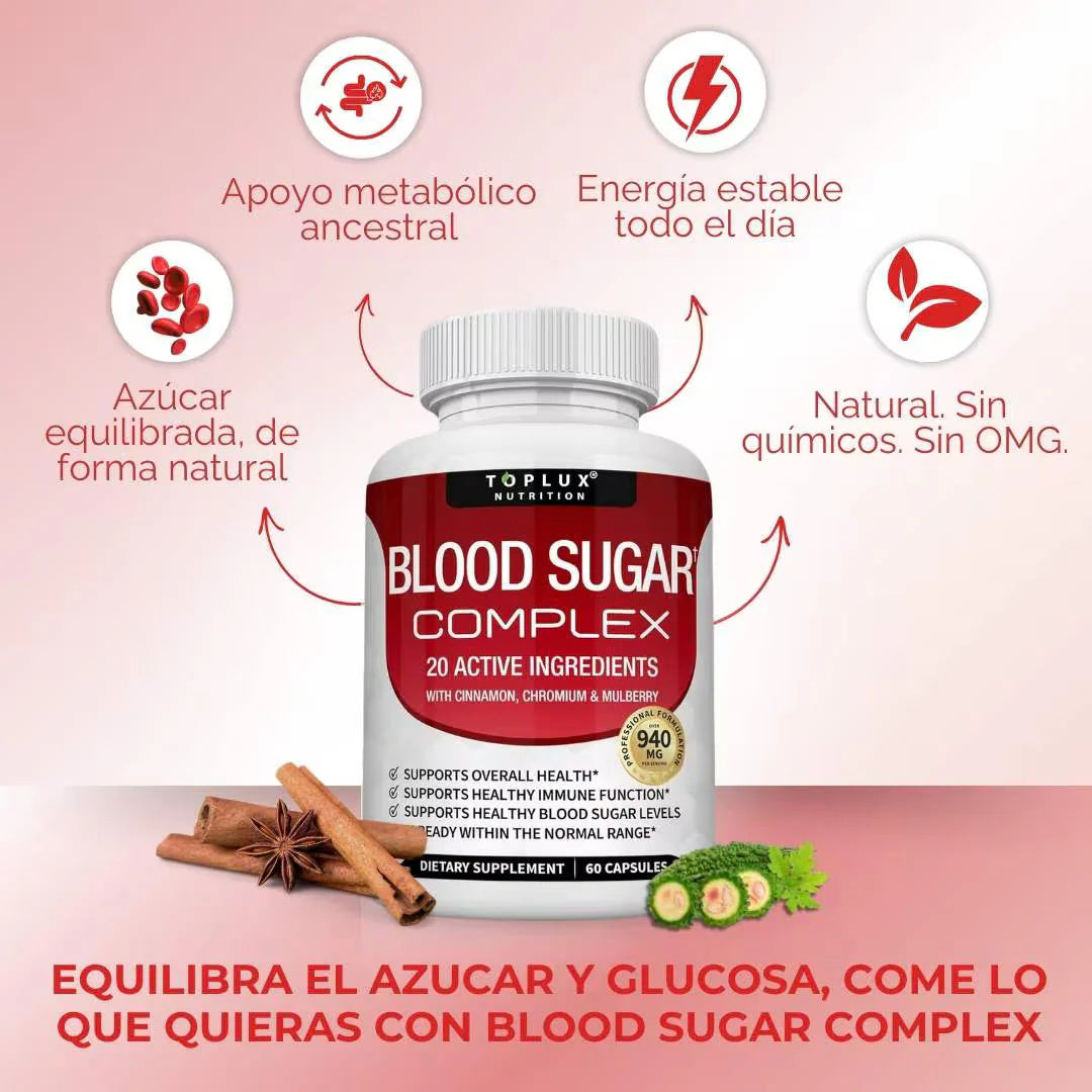 Blood Sugar Complex® - Estabiliza el Azúcar en la Sangre - 60 CAPS