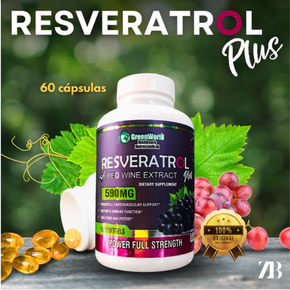 RESVERATROL® 60 Cápsulas - 590MG