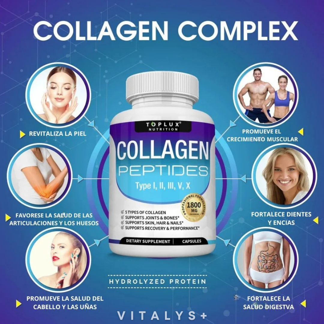 Collagen Complex Peptides - 5 Tipos de Colágeno