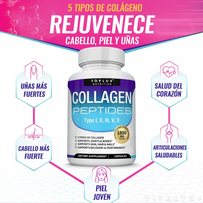 Collagen Complex Peptides - 5 Tipos de Colágeno