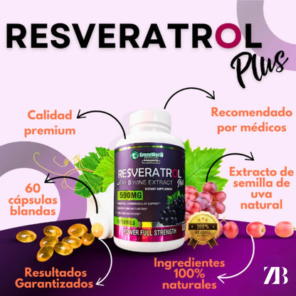RESVERATROL® 60 Cápsulas - 590MG