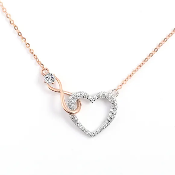 Collar Amor + Infinito - Color Rosa