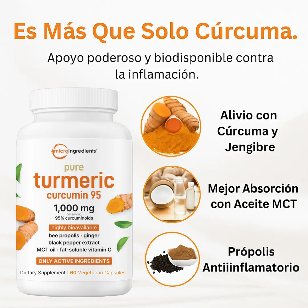 Cúrcuma Premium 95% – Fórmula Avanzada 60 CAPS