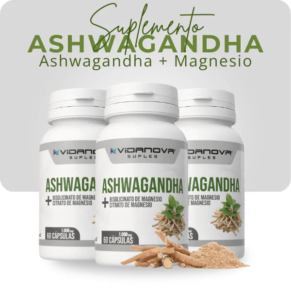 Ashwagandha + Magnesio 1000mg 60 CAPS