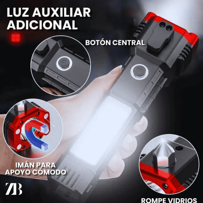 Linterna Multifuncional 4 en 1 - Recargable