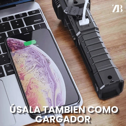 Linterna Multifuncional 4 en 1 - Recargable
