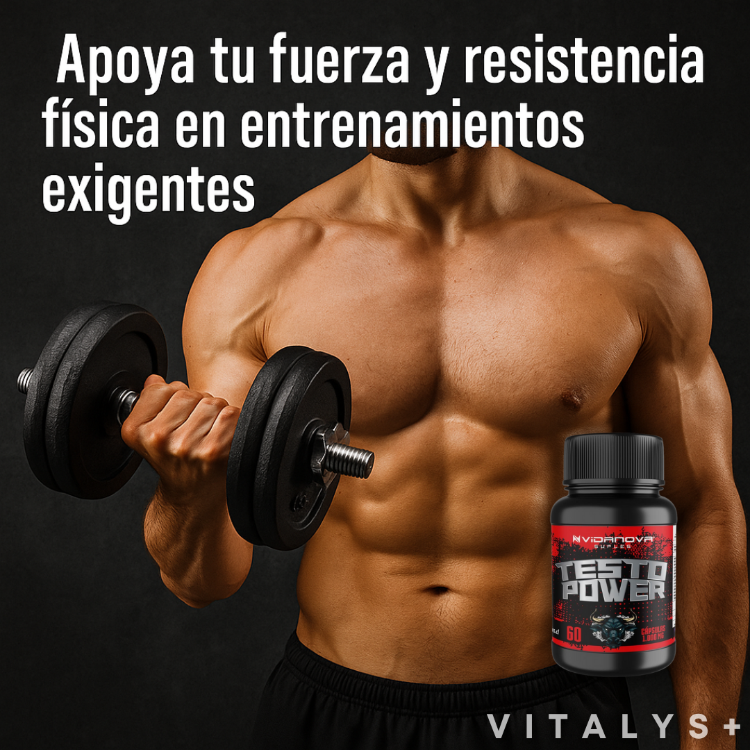 Testo Power - Energía Masculina - 1000mg 60 CAPS