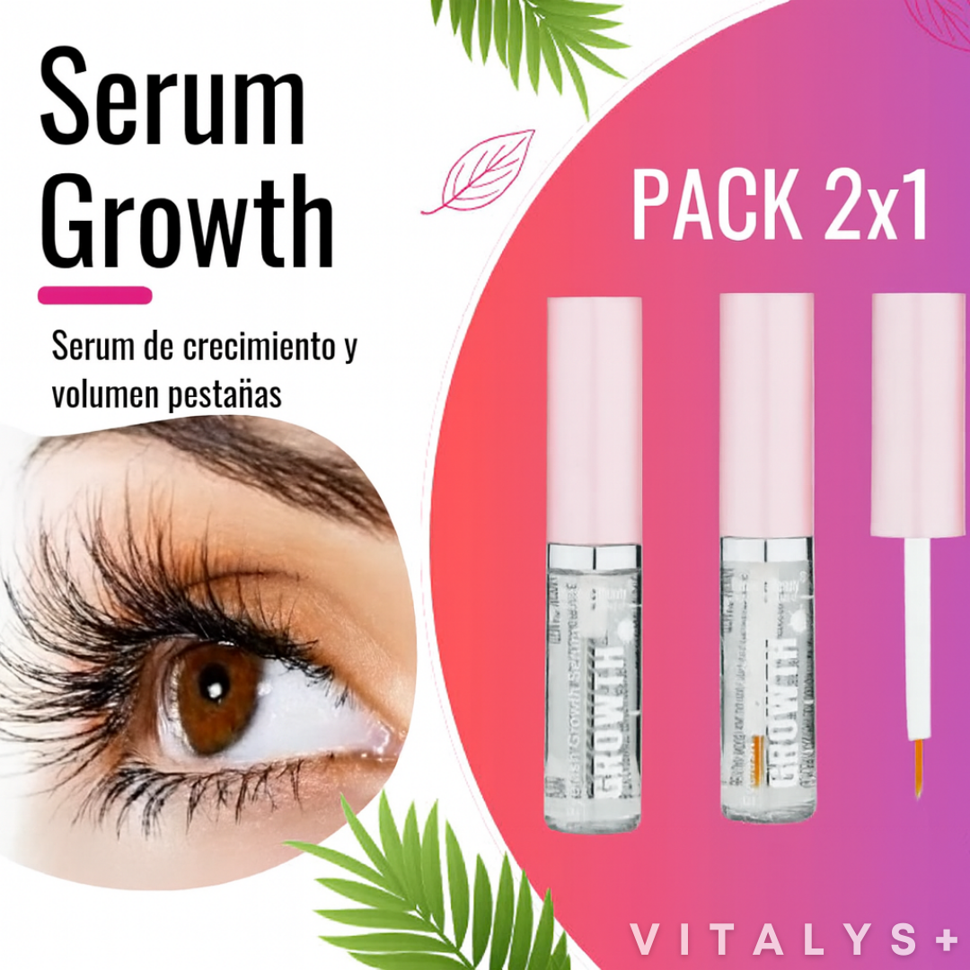 Serum Growth - PESTAÑAS LARGAS Y FUERTES - 2x1 PACK