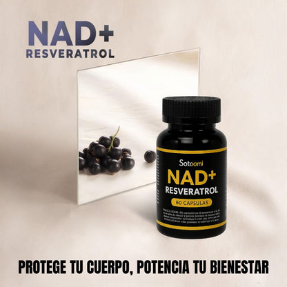 NAD+ Resveratrol - Antioxidante y Regenerador Celular - 60 CAPS