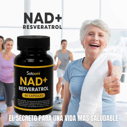 NAD+ Resveratrol - Antioxidante y Regenerador Celular - 60 CAPS