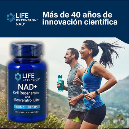 NAD+ Resveratrol - Regenerador Celular y Antioxidante - 30 CAPS