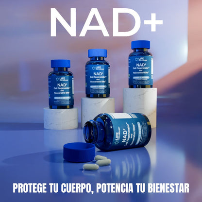 NAD+ Resveratrol - Regenerador Celular y Antioxidante - 30 CAPS