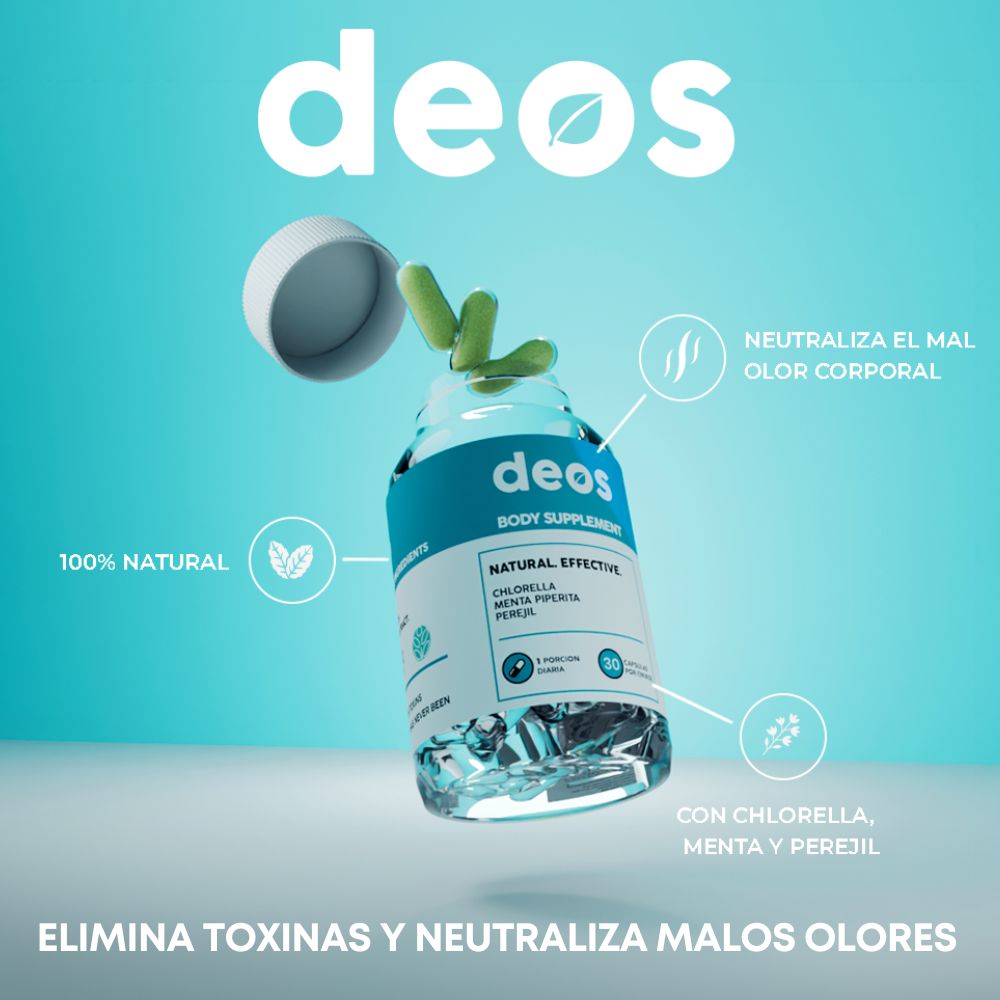 DEOS - Desodorante Natural - 30 CAP