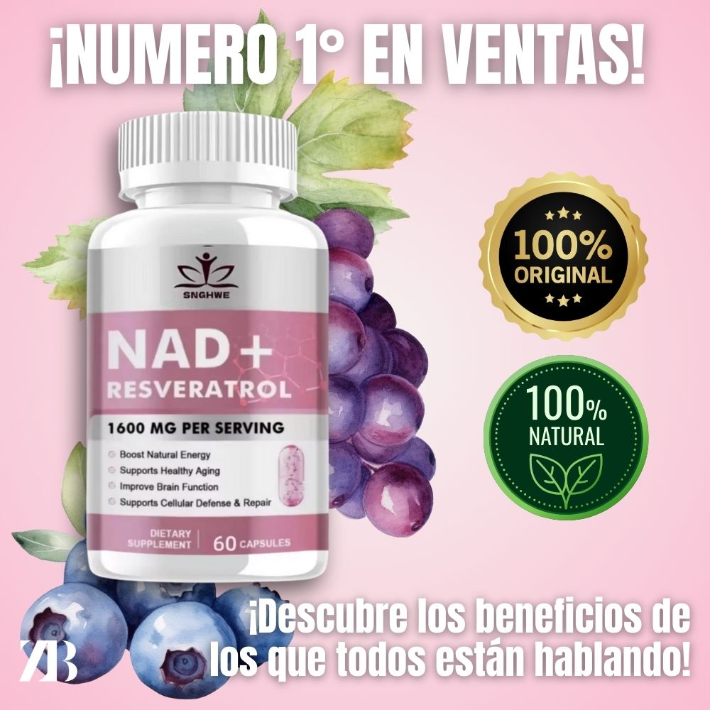 NAD+RESVERATROL® - 60 CAPSULAS