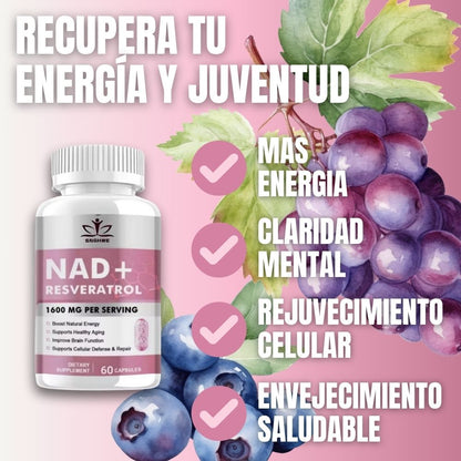 NAD+RESVERATROL® - 60 CAPSULAS