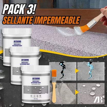 PACK 3 - Sellador Impermeable - 300gr + Brocha