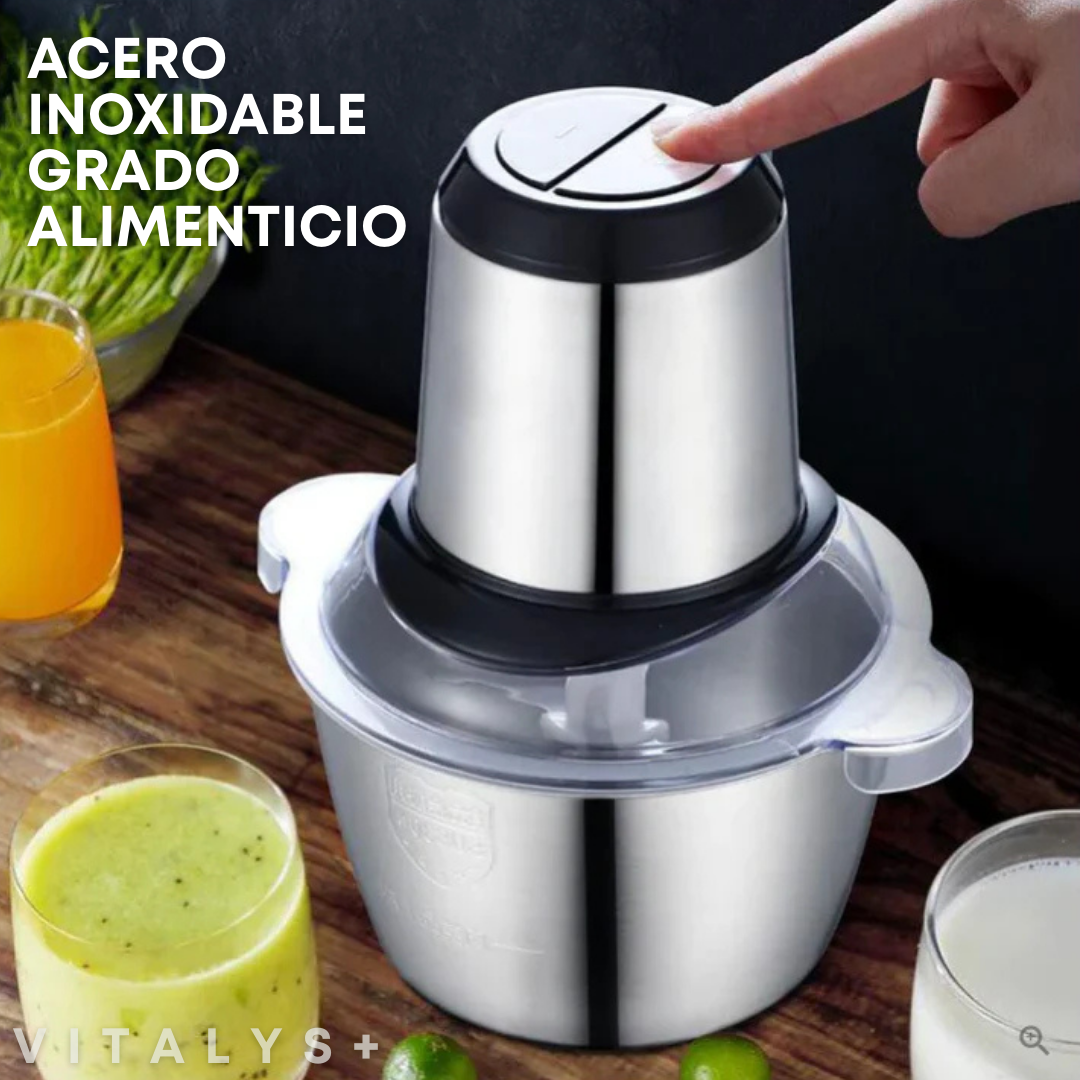 Picadora Eléctrica de Acero Inoxidable - 2 VELOCIDADES