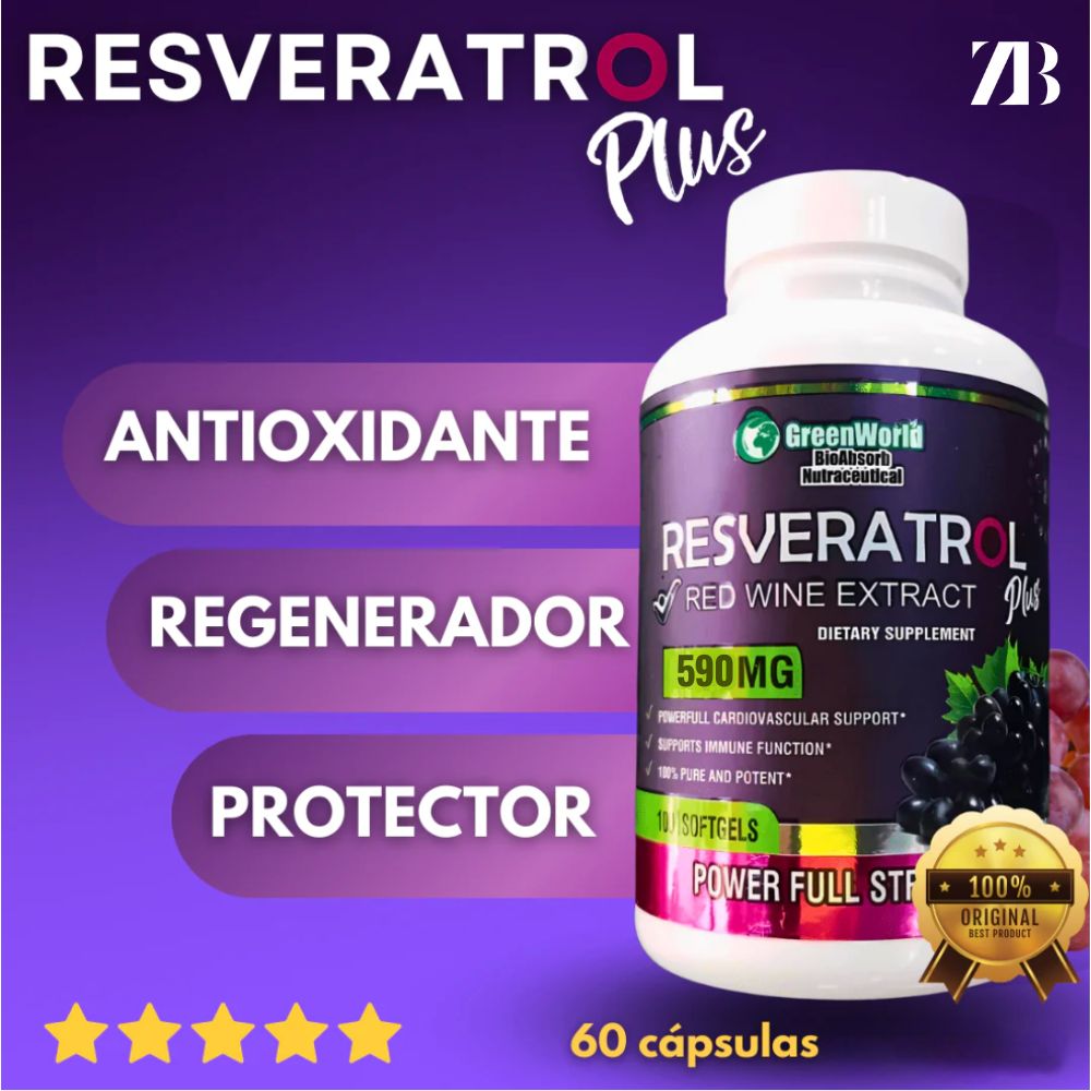 RESVERATROL® 60 Cápsulas - 590MG