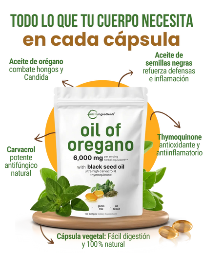 Aceite de Oregano - Detox Natural 60 CAPS