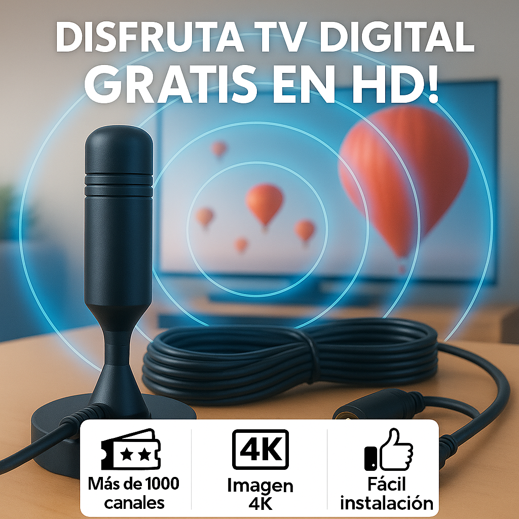 Antena TV Digital HD - Sin Suscripciones