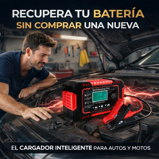 ReviveVolt Pro™ – Recupera y prolonga la vida de tu batería en casa