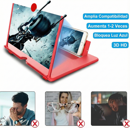 Amplificador de Pantalla HD SmartScreen™ + Audífonos Inalámbricos Air Pro - Disfruta sin Forzar la Vista