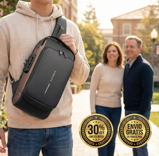 Bolso Impermeable Antirrobo con Puerto USB - Asegura y Protege tus Pertenencias