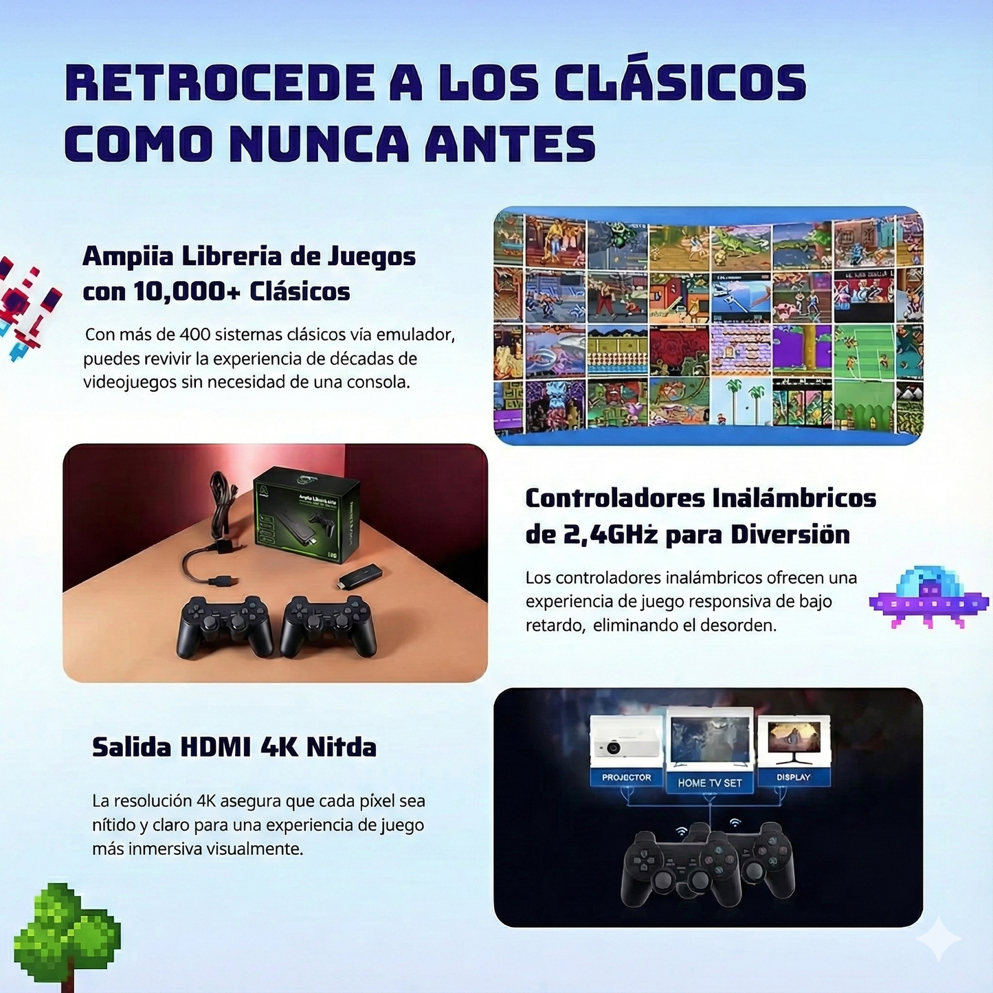 Consola Retro - 10.000 Juegos Clásicos