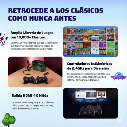 Consola Retro - 10.000 Juegos Clásicos