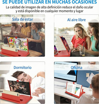 Amplificador de Pantalla HD SmartScreen™ + Audífonos Inalámbricos Air Pro - Disfruta sin Forzar la Vista