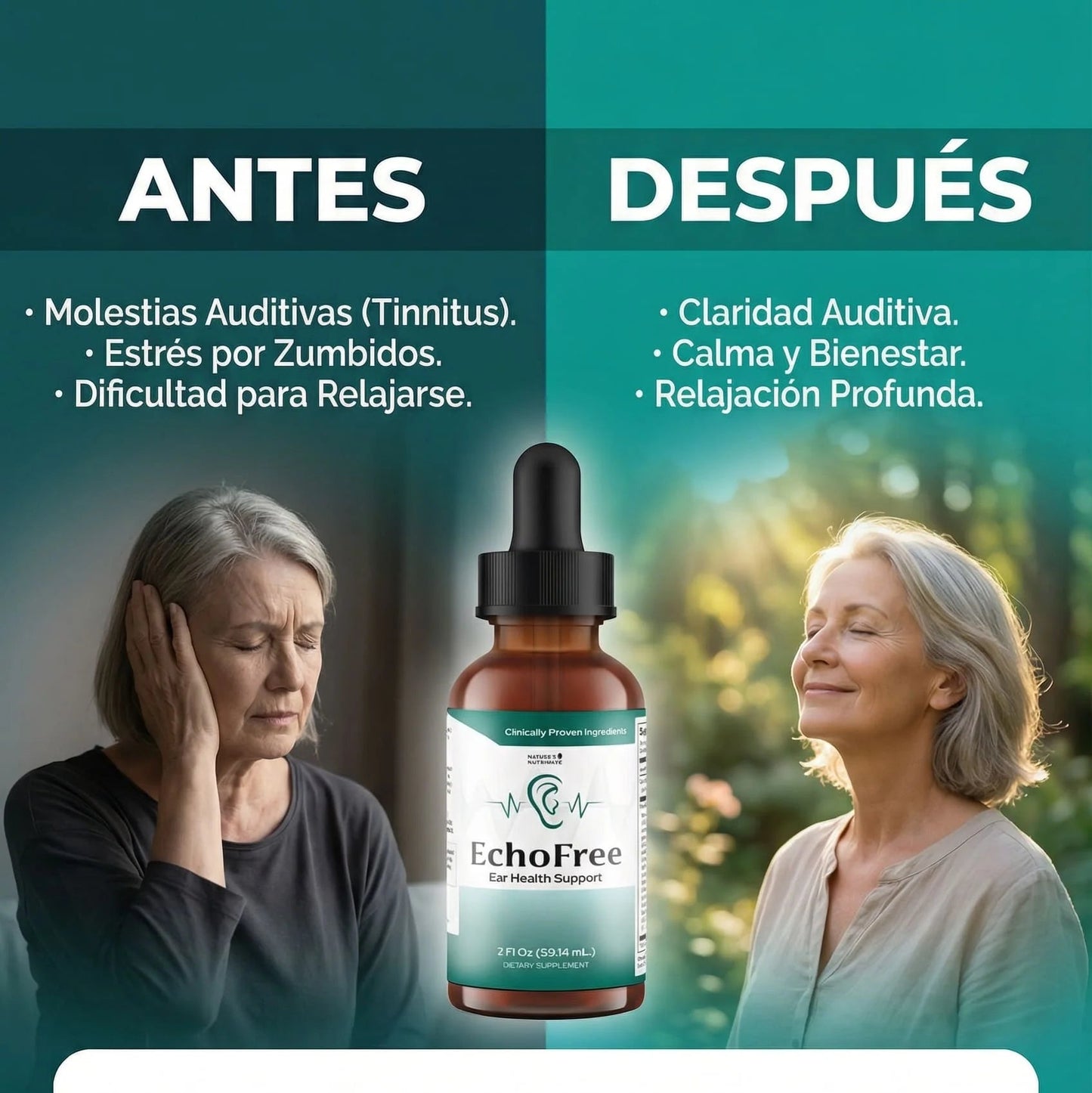 EchoFree® – Soporte Natural para el Bienestar Auditivo