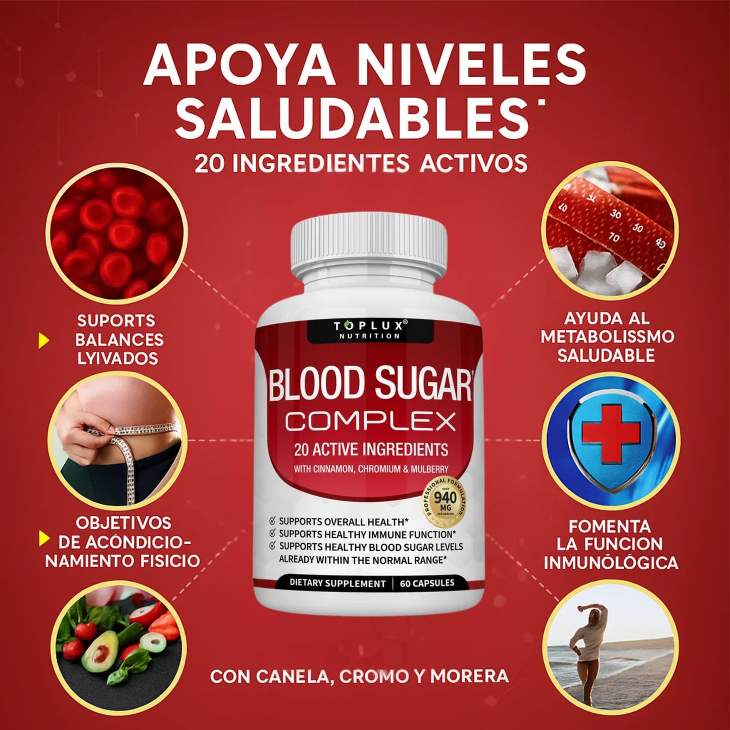 Blood Sugar Complex® - Estabiliza el Azúcar en la Sangre - 60 CAPS