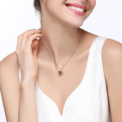 Collar Corazón Proyector - (SOLO COLLAR, CAJA DE ROSA AGOTADA)